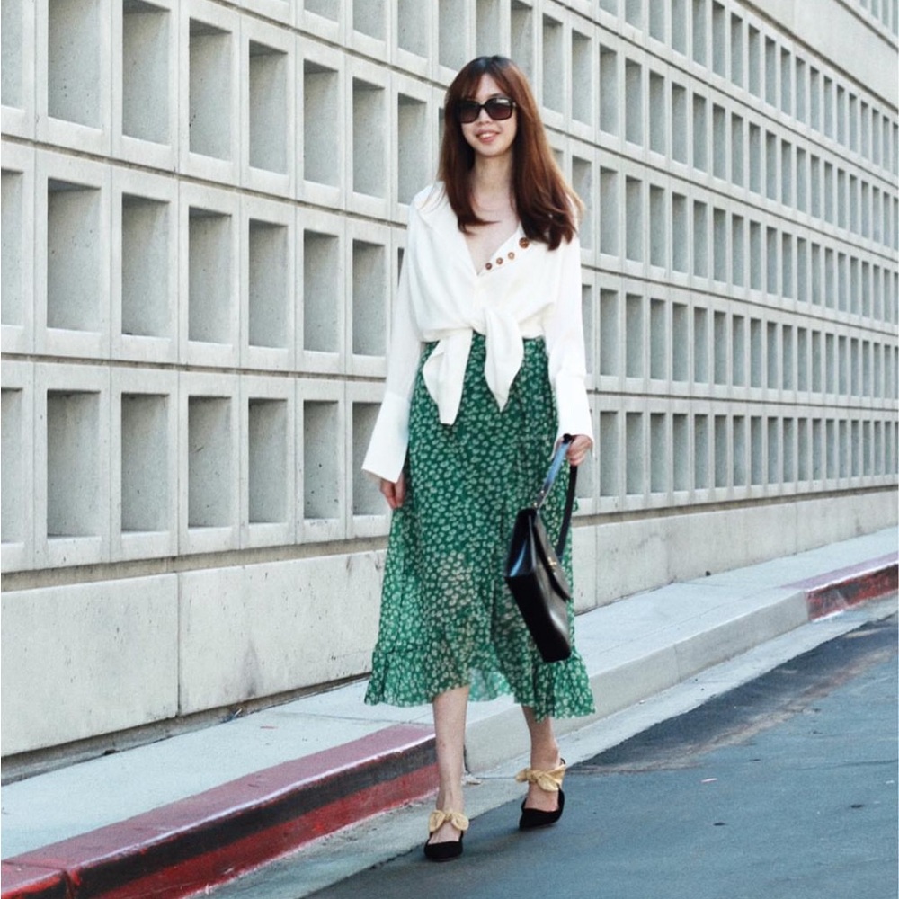 GANNI wrap skirt